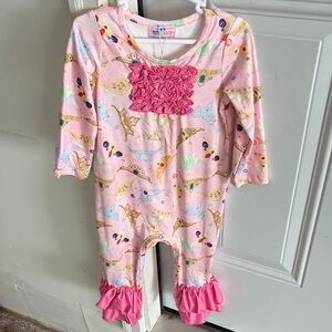 Pink Ruffle Kids One Piece by